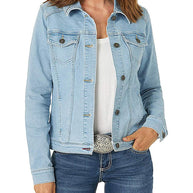 WW | Damenjacken Einreihige Denimjacke mit Taschen