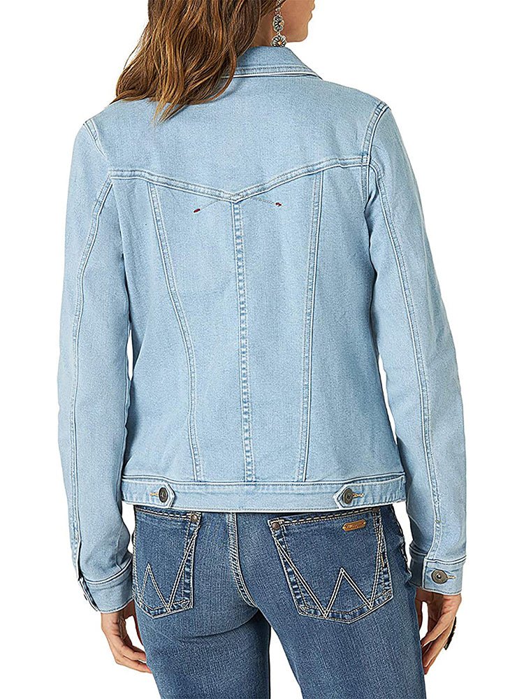 WW | Damenjacken Einreihige Denimjacke mit Taschen