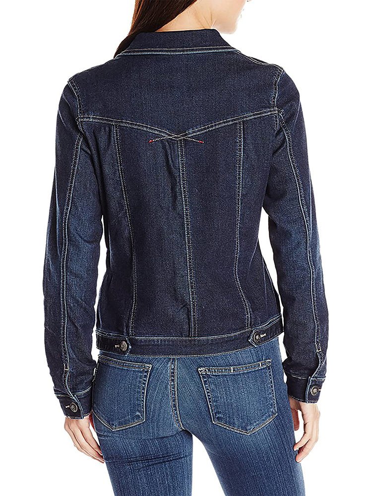 WW | Damenjacken Einreihige Denimjacke mit Taschen