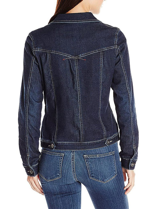 WW | Damenjacken Einreihige Denimjacke mit Taschen