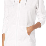 WW | Damen Jersey Vollzip Kapuzenpulli Activewear