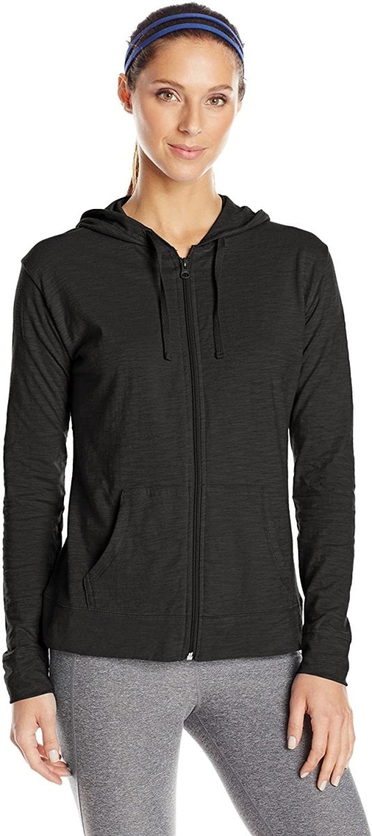 W&W Mode | Damen Jersey Vollzip Kapuzenpulli Activewear