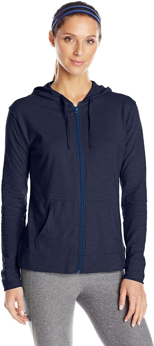 W&W Mode | Damen Jersey Vollzip Kapuzenpulli Activewear