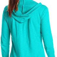 WW | Damen Jersey Vollzip Kapuzenpulli Activewear