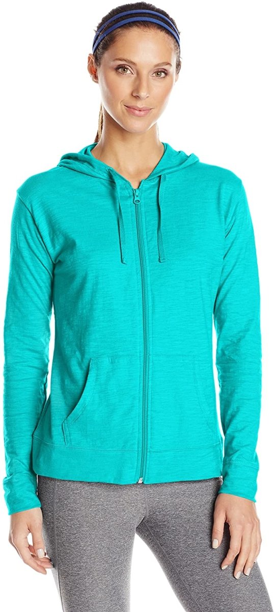 W&W Mode | Damen Jersey Vollzip Kapuzenpulli Activewear