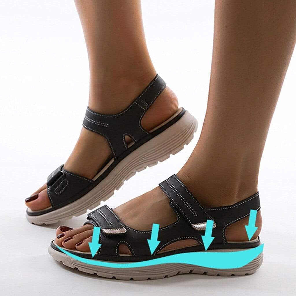 W&W Mode | Verstellbare Sommer Sandalen Mit Doppelriemen Für Damen