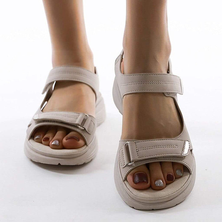W&W Mode | Verstellbare Sommer Sandalen Mit Doppelriemen Für Damen