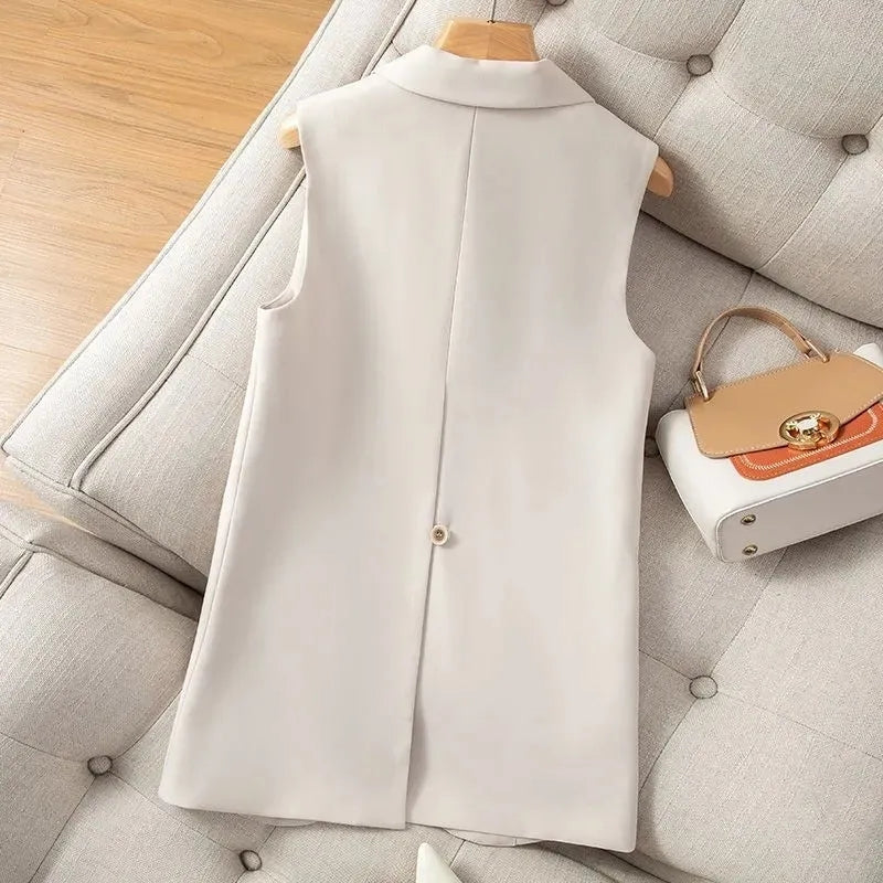 WW | Damen Weste Jacke Ärmellose Blazer