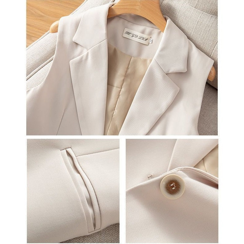 WW | Damen Weste Jacke Ärmellose Blazer