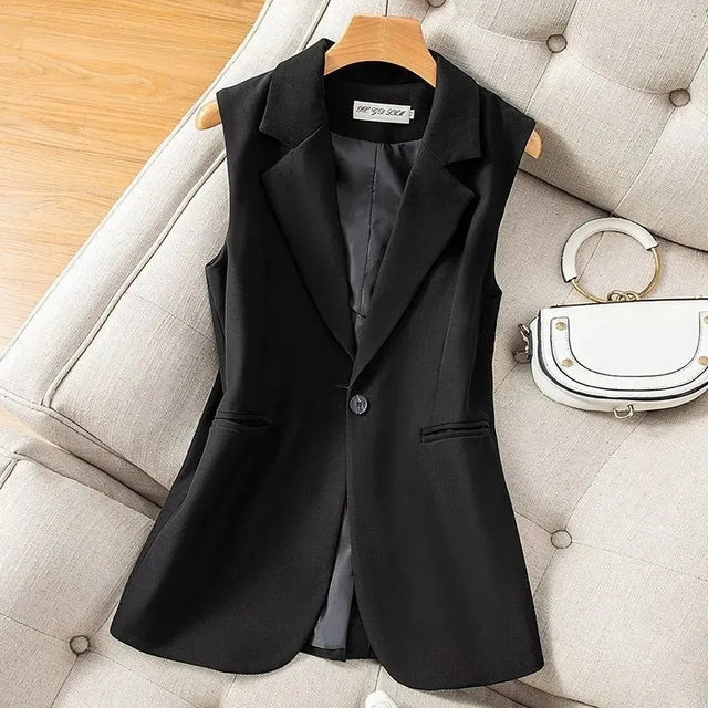 W&W Mode | Damen Weste Jacke Ärmellose Blazer