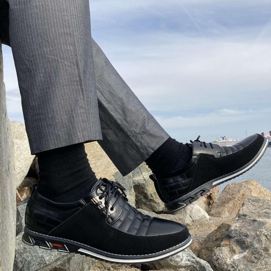 WW - Leder Orthopädische Herrenschuhe