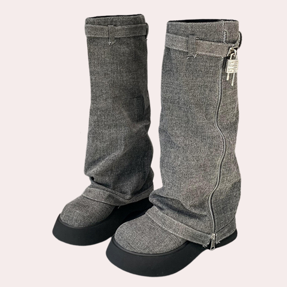 WW | Moderne Jeans Stiefel für Damen Stil und Komfort!