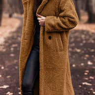 WW | Lange Sherpa Damenjacke