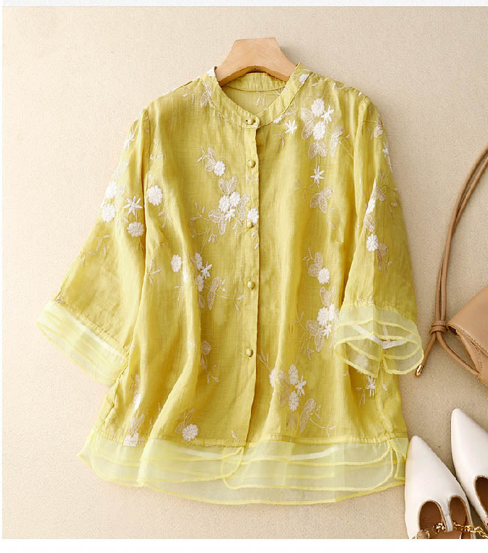 WW | Bluse mit Blumenmuster aus Leichtem Stoff