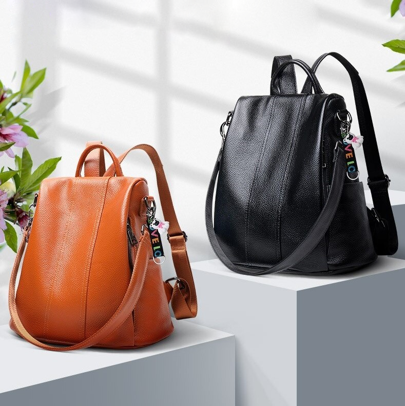 WW | Anti-Diebstahl-Lederrucksack
