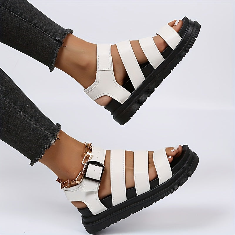W&W Mode | Sandalen mit Schnallenriemen