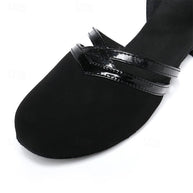 WW | Moderne Tanzschuhe für Damen - Schwarz - Hochwertiges Wildleder