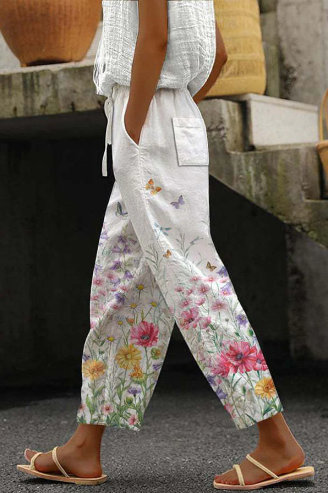 W&W Mode | Casual Unique Printed Button Pocket Pants