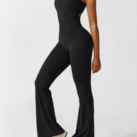 WW | V-Rücken Auslaufender Jumpsuit