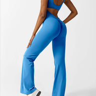WW | V-Rücken Auslaufender Jumpsuit