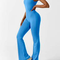 WW | V-Rücken Auslaufender Jumpsuit