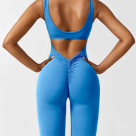WW | V-Rücken Auslaufender Jumpsuit