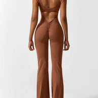 WW | V-Rücken Auslaufender Jumpsuit