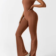 WW | V-Rücken Auslaufender Jumpsuit