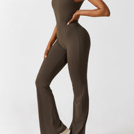 WW | V-Rücken Auslaufender Jumpsuit