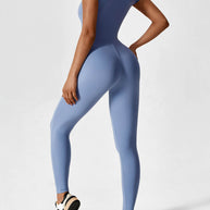 LenaFit – Kurzarm-Reißverschluss-Jumpsuits