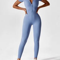 LenaFit – Kurzarm-Reißverschluss-Jumpsuits