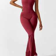 WW | V-Rücken Auslaufender Jumpsuit