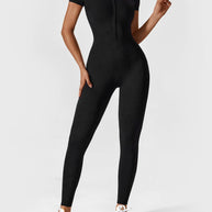 LenaFit – Kurzarm-Reißverschluss-Jumpsuits