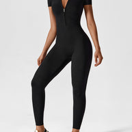 LenaFit – Kurzarm-Reißverschluss-Jumpsuits