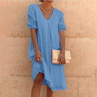 WW | Elegante Leinenkleid