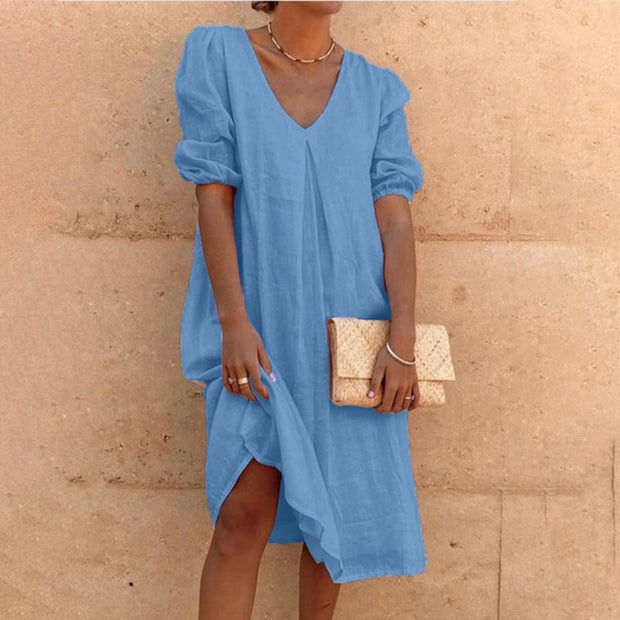 WW | Elegante Leinenkleid