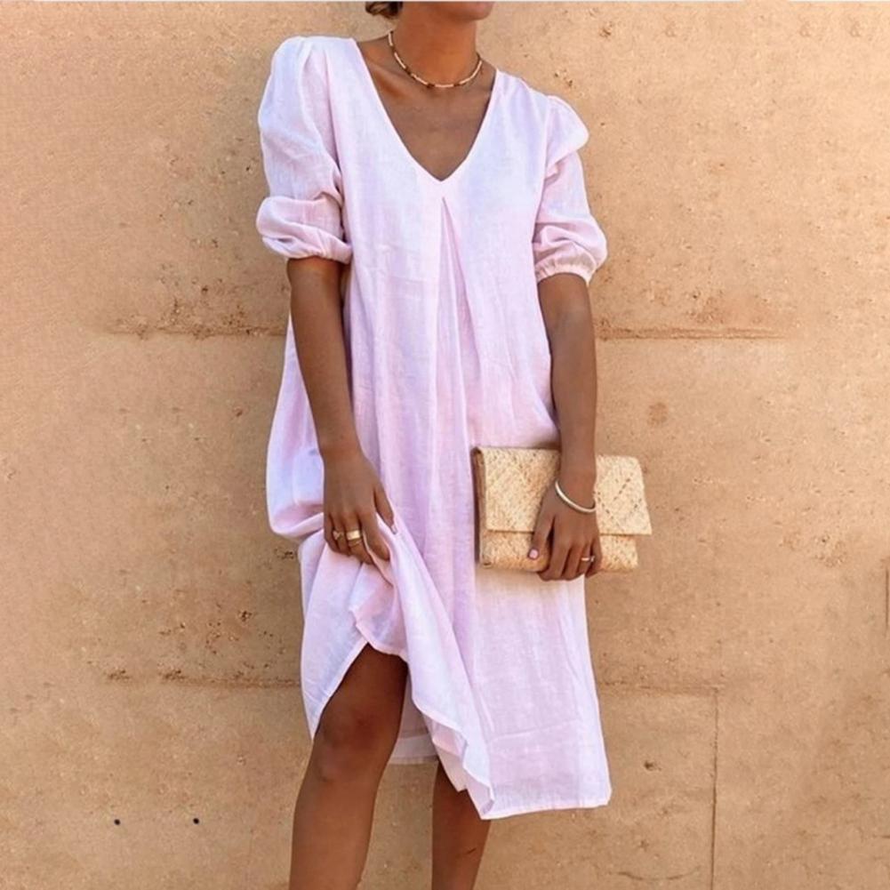 WW | Elegante Leinenkleid