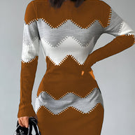 WW | gestricktes Bodycon-Minikleid Für Frauen