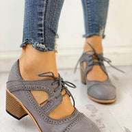 WW | Orthopädische Schuhe Mit Klobigem Absatz