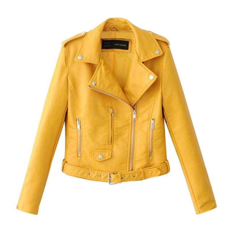 WW | Zip Biker Short Cropped Lederjacke