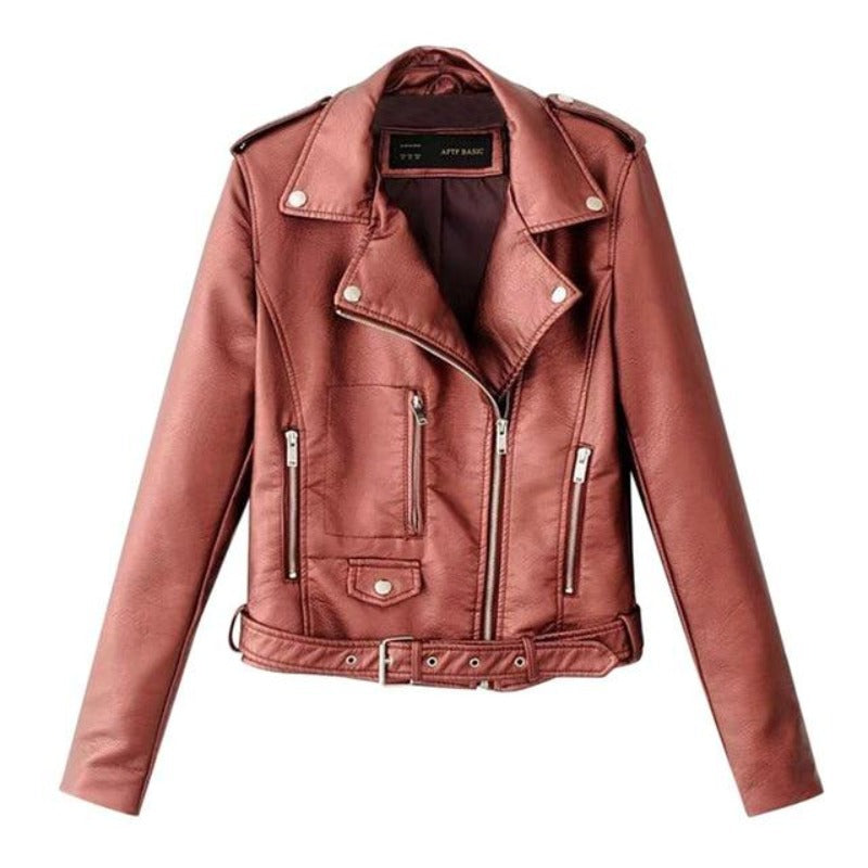 WW | Zip Biker Short Cropped Lederjacke