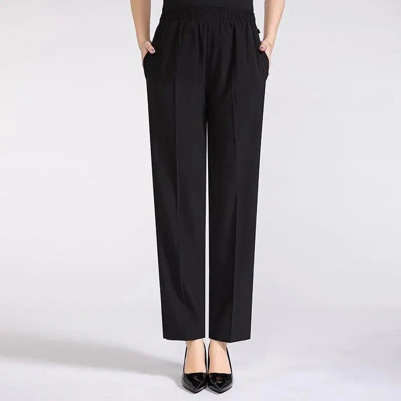 WW | Schicke Damen Stretch Hose Mit Hoher Taille