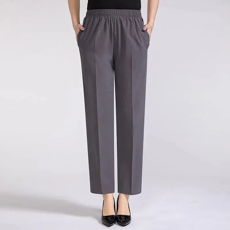 WW | Schicke Damen Stretch Hose Mit Hoher Taille
