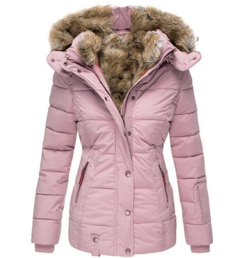 W&W Mode | Wasserdichte Winterjacke mit Kunstfell für Damen - Bestseller 2023