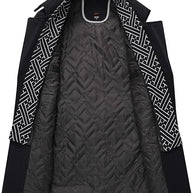 WW | Langer Mantel Herren Schwarz