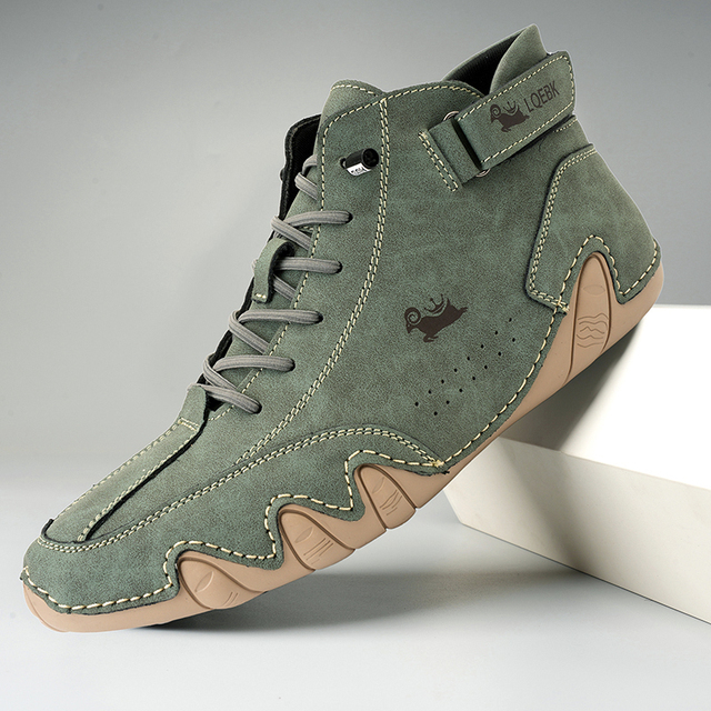 W&W Ultra-bequemer Rutschfester Barfußschuh aus Echtleder (Unisex)