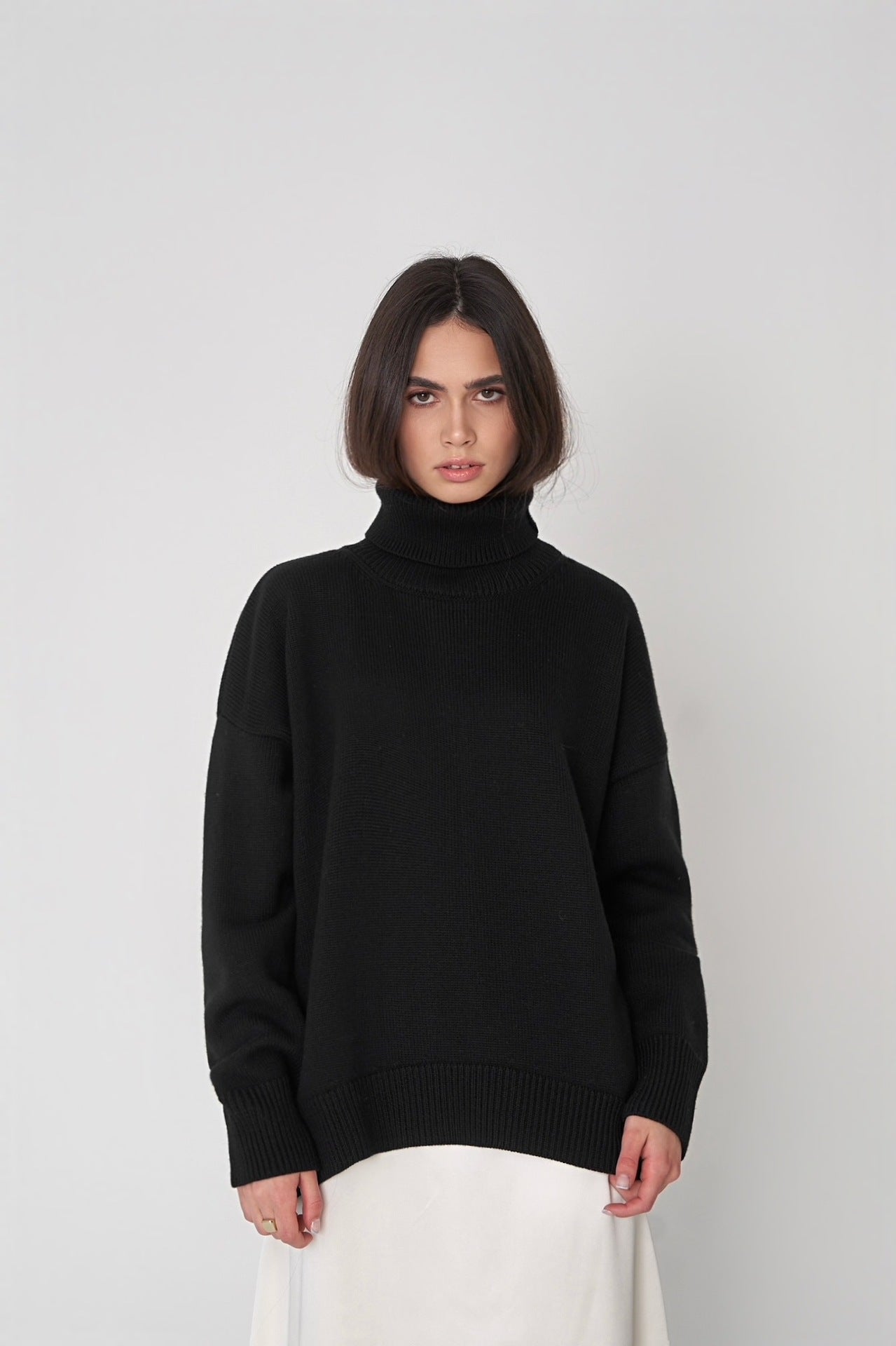 W&W - Winter-Rollkragenpullover mit lockerer Passform