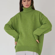 W&W - Winter-Rollkragenpullover mit lockerer Passform