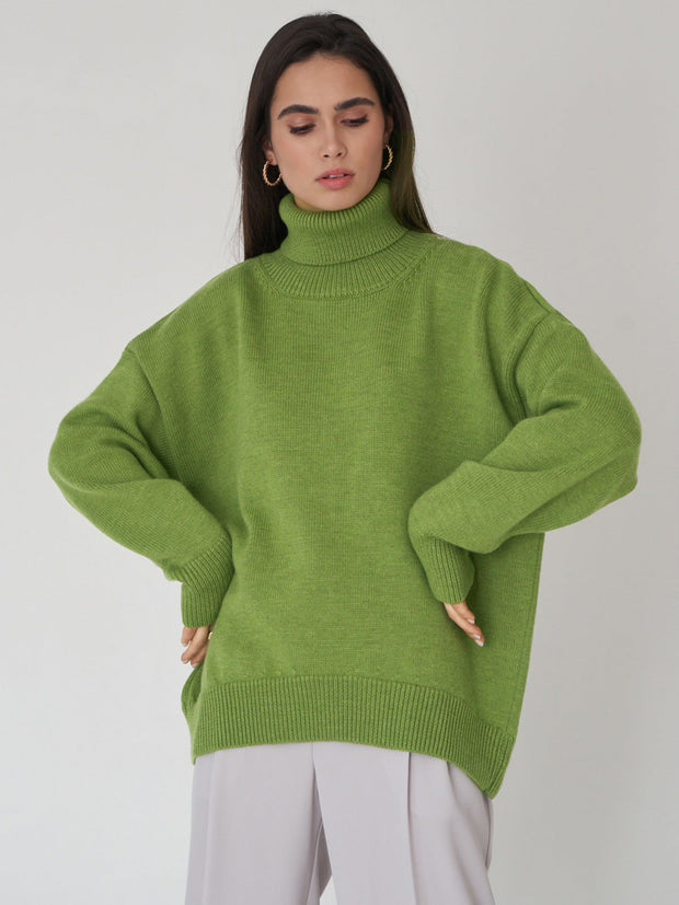 W&W - Winter-Rollkragenpullover mit lockerer Passform
