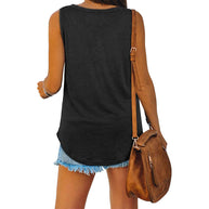 WOLF Mckayla Jersey V-Ausschnitt Tank-Top